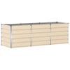 Plant Pot Ivory 240 X 80 X 75 Cm Steel