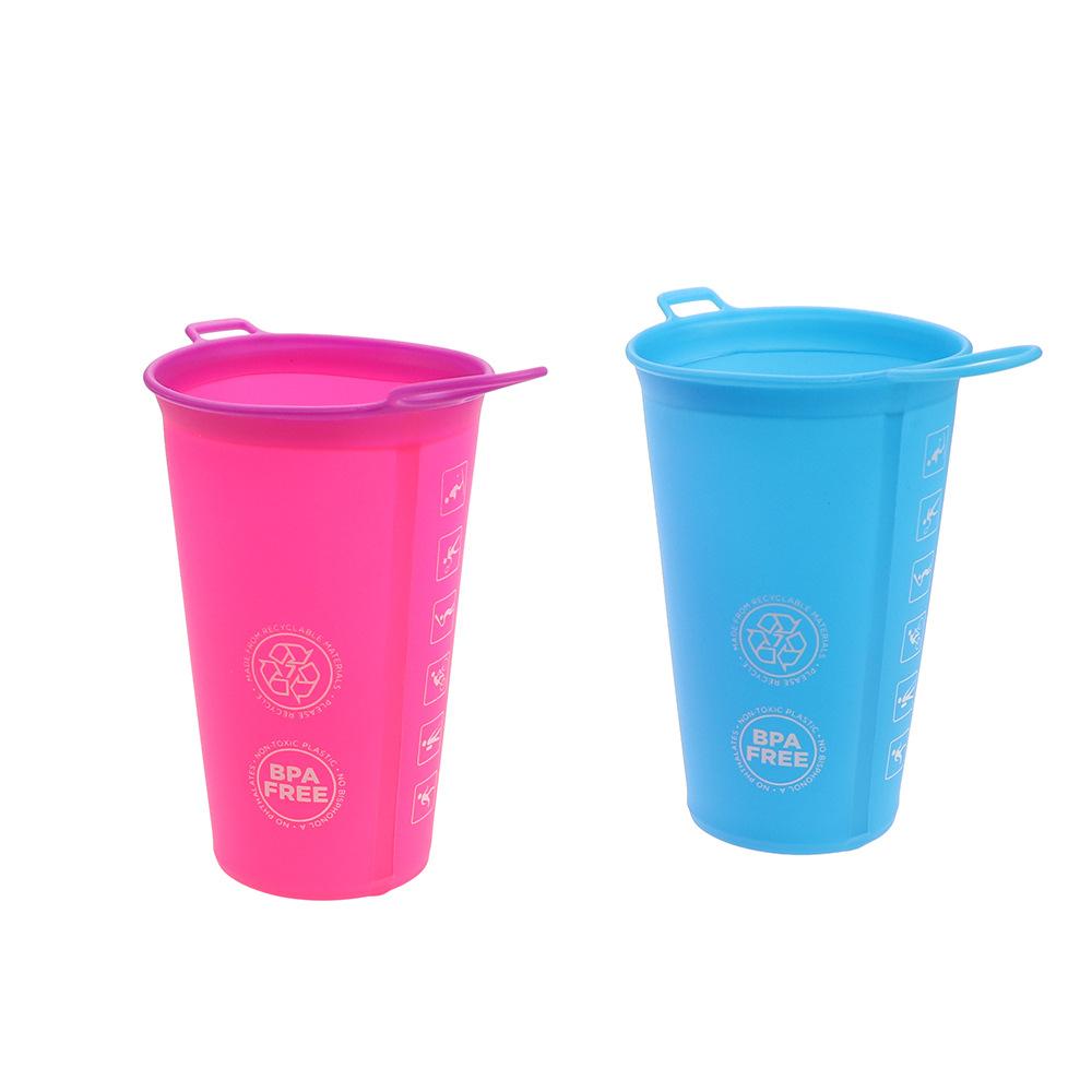 200ml Sports Events Marathon Water Cup Random Color Outdoor Soft Water Bottle Sports Water Bottle BPA FREE Running
