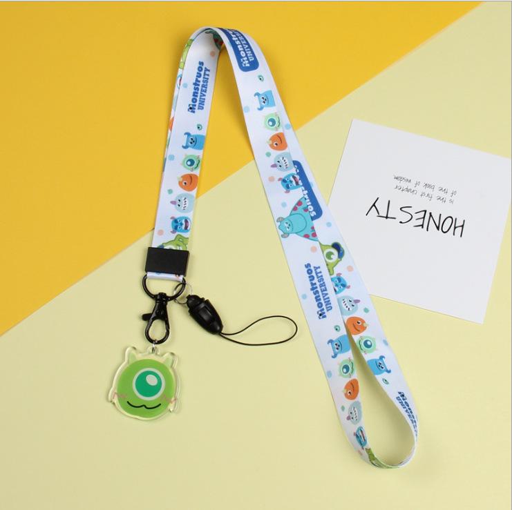 Creative Cartoon Phone Case Lanyard with Acrylic Pendant Keychain - Trendy Neck Hanging Accessory for Women