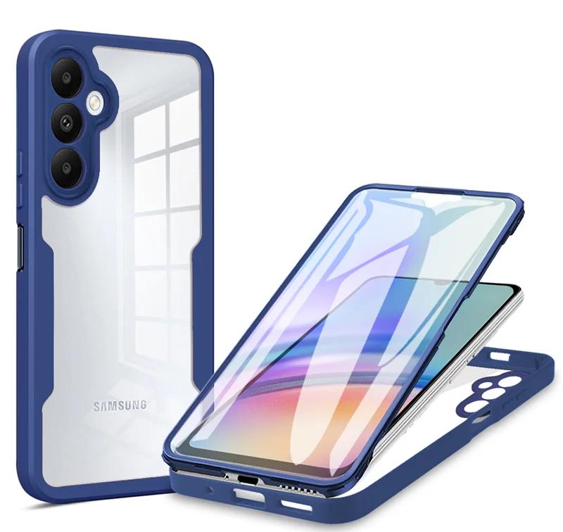 360 Full Body Screen Protector Transparent Case For Samsung Galaxy A82 A73 A72 A71 A55 A54 A53 A51 A35 A34 A33 A25 M53 M33 Cover