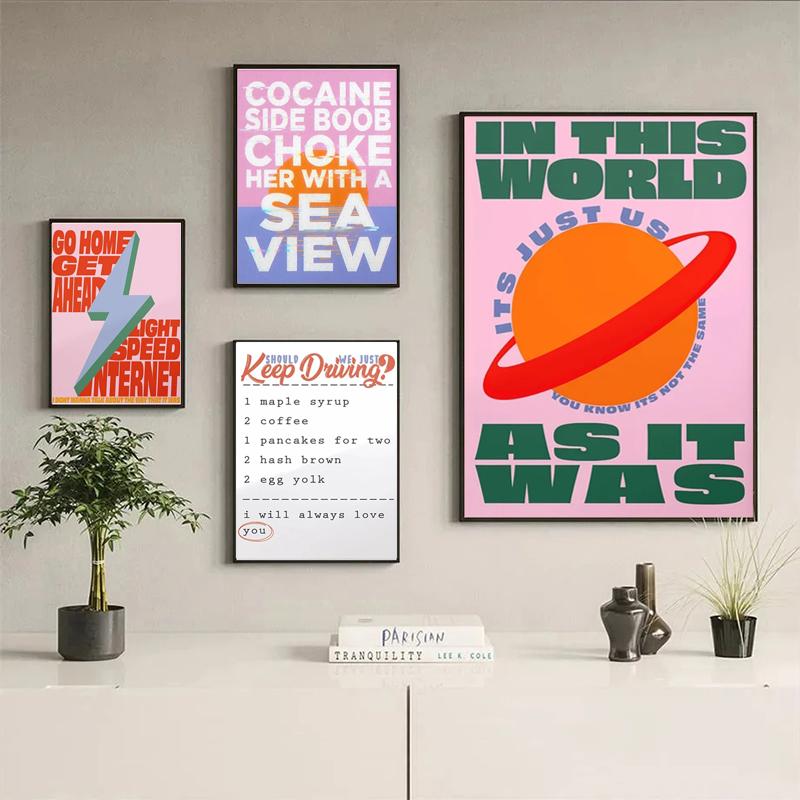 Harris Styles Lyrics Poster Daylight Fine Line Album Canvas Painting Modern Music Singer Wall Art Prints Pictures for Home Decor