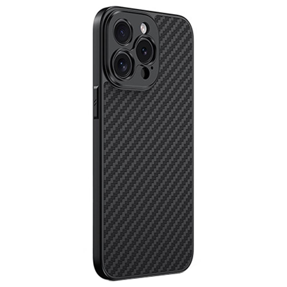 For iPhone 15 Pro Max Case PC+TPU+Aluminium Alloy Phone Cover with 17mm Lens Backplate