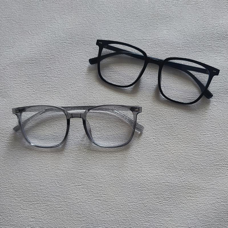 2/3 Pairs Per Set Square Anti-blue Light Glasses Fashion Men Women Large Frame Office Computer Eyewear Outdoor Accessory