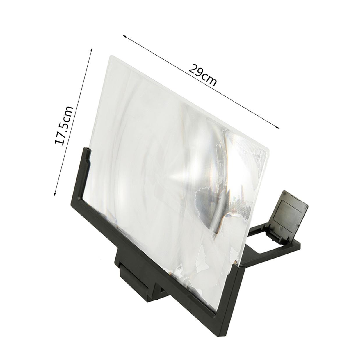 

Новый 3D-увеличитель экрана мобильного телефона 14-дюймовый HD-видеоусилитель со складным держателем, увеличительное стекло, подставка для смартфона чёрный