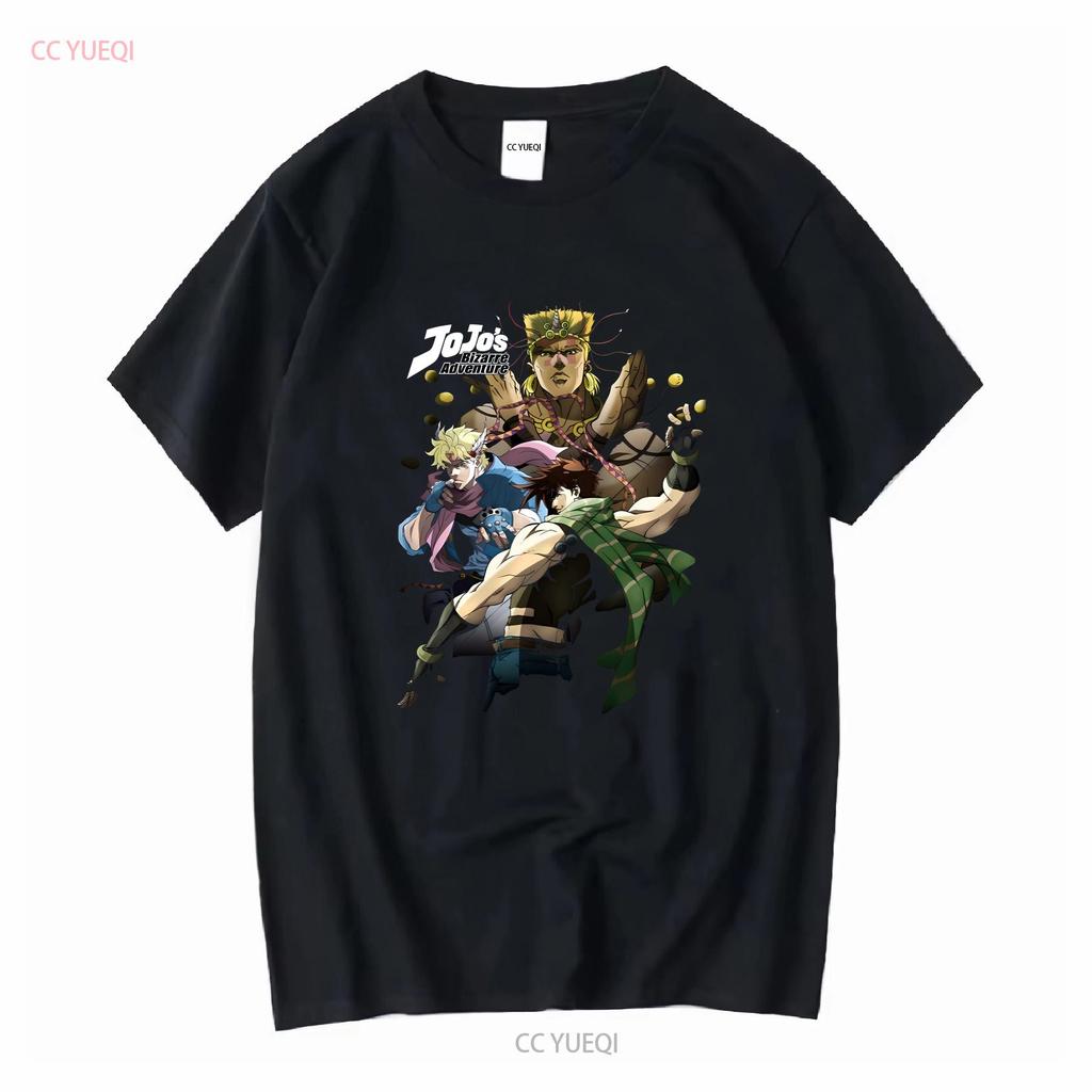 Jojos Bizare Adventure Adult New T Shirt Joseph Joestar Collage of Characters long or short sleeves vintage Washed Stretched