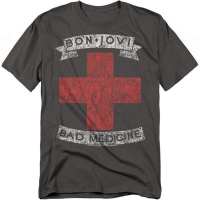 Bon Jovi Unisex Erwachsenen Bad Medicine T-Shirt
