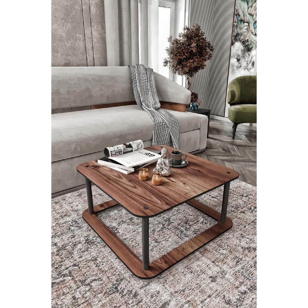 Hole Masivo Coffee Table 70x70 Square Madran Walnut