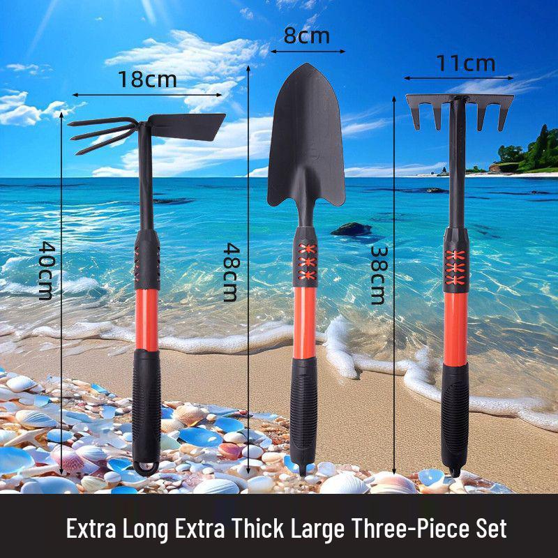 Tide-Chasing Beach Set: Kids' Sand Digging & Clam Equipment - Shovel, Crab Clips, Rake