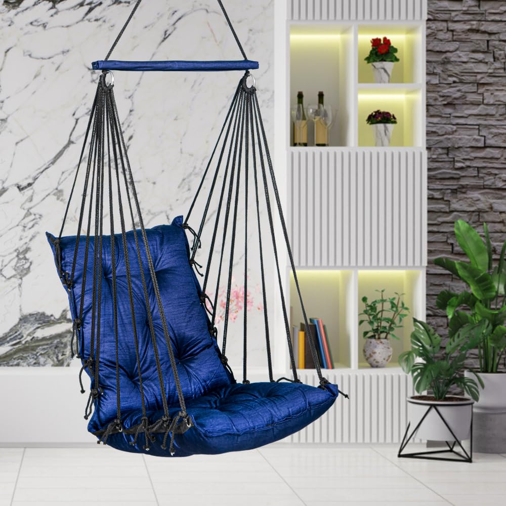 נדנדה לילדים לבית/כיסא לילדים/נדנדה לילדים -כחול אוקיינוס-מתכת,20 ס"מ,4 ס"מ