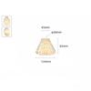 Clear Frost 30mm opening E14 Glass Lamp Shades Replacement,Green Amber 3cm Hole Glass Lampshade Cover for E12 Candle Wall Lights