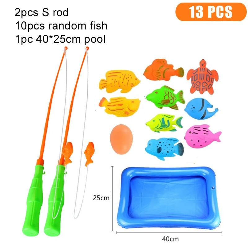 Fishing Game Kit Plastic Party Favors Festival Leisure Entertainment Gathering Gifts for Guests Indoor Outdoor Water Play TMZ