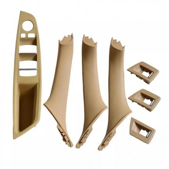 7Pcs Door Handle Window Control Switch Panel Decoration Kit For BMW F10 F11 550i