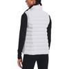 Under Armour Solid Color Logo Zip Collar Vest Women vests White 1372647-100