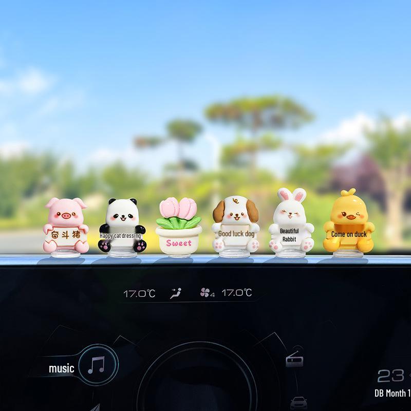 Little Animal Electric Car Console Ornament – Cute Car Accessory