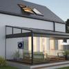 Vysoce účinný solární ventilační systém Odsávací ventilátor 3W Venkovní ventilační řešení pro skleníky a přístřešky pro zvířata