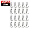 20/1cps Kitchen Bathroom Hooks Stainless Steel Hanging Adhesive Hooks Stick On Wall Door Clothes Handbag Towel Holder Wall Hange