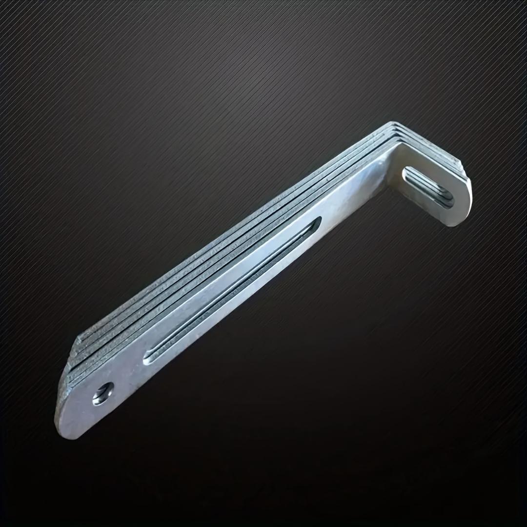 Набор из 5 штук Прочный стальной Г-образный кронштейн Мебельная фурнитура 7-образная полкодержатель Противоопрокидывающаяся полка Угловой код