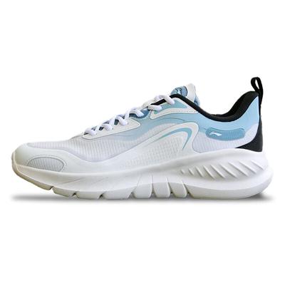 Li Ning Lightweight Rebound Low Top Casual Running Shoes Men's White Blue ARSU105-2
