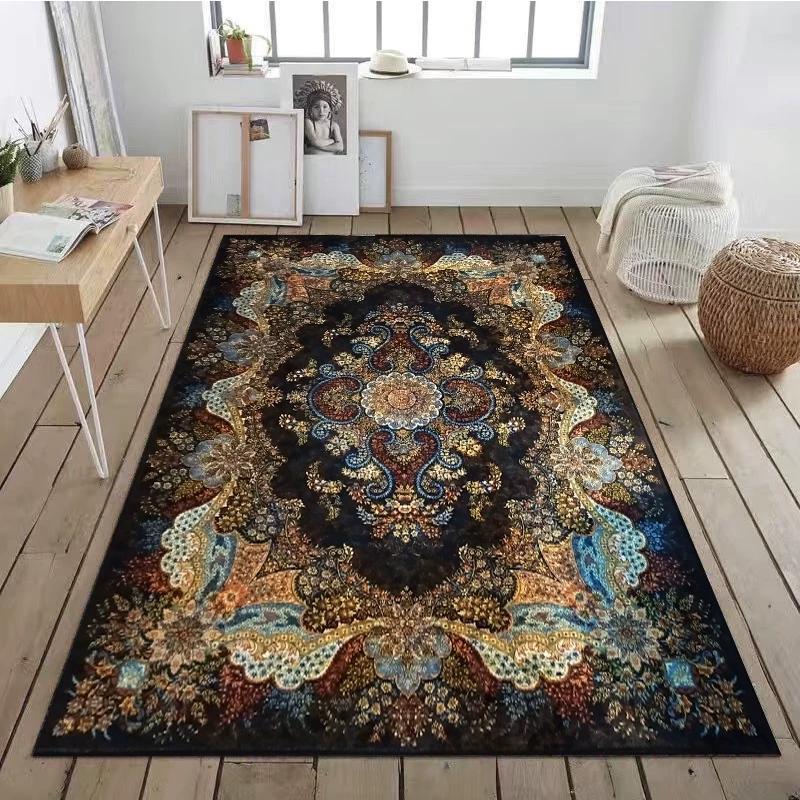 Tapis Persan Maison Vintage Bohème Tapis de Salon Tapis de Bureau