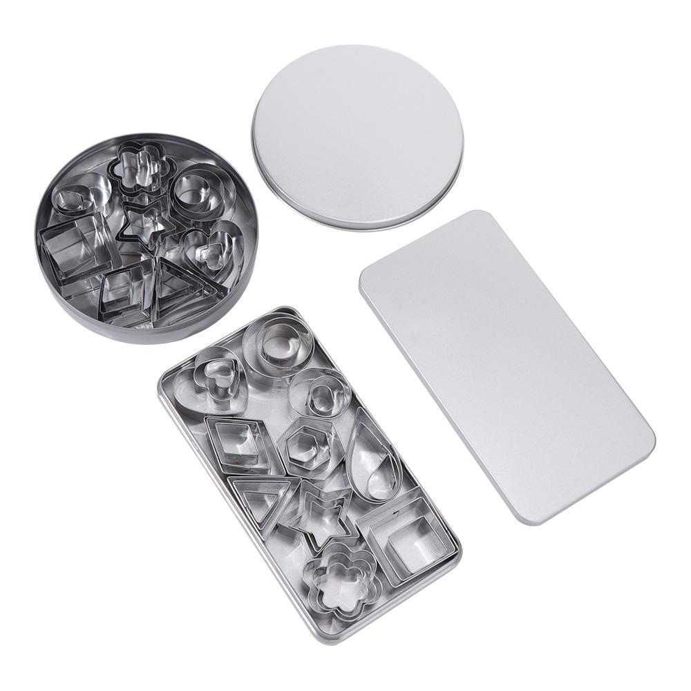 24/30pcs Stainless Steel Cookie Mold Rust-proof Biscuit Mold Chocolate