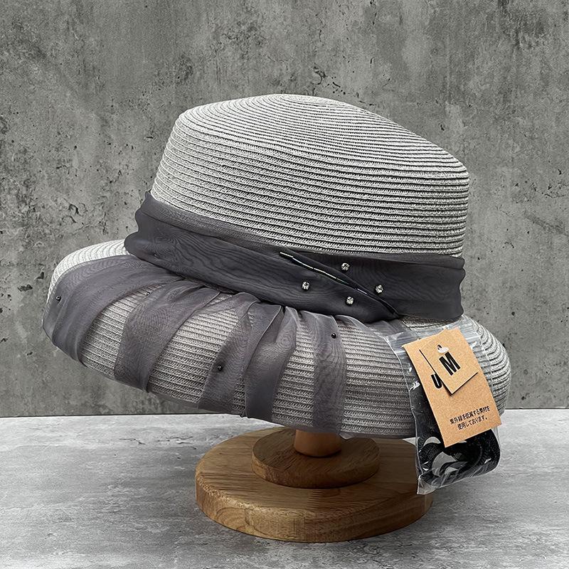 Classic Hat Literary Retro Imitation Linen Breathable Beret Women'S Spring And Summer Thin French Knitted Bud Pumpkin Hat