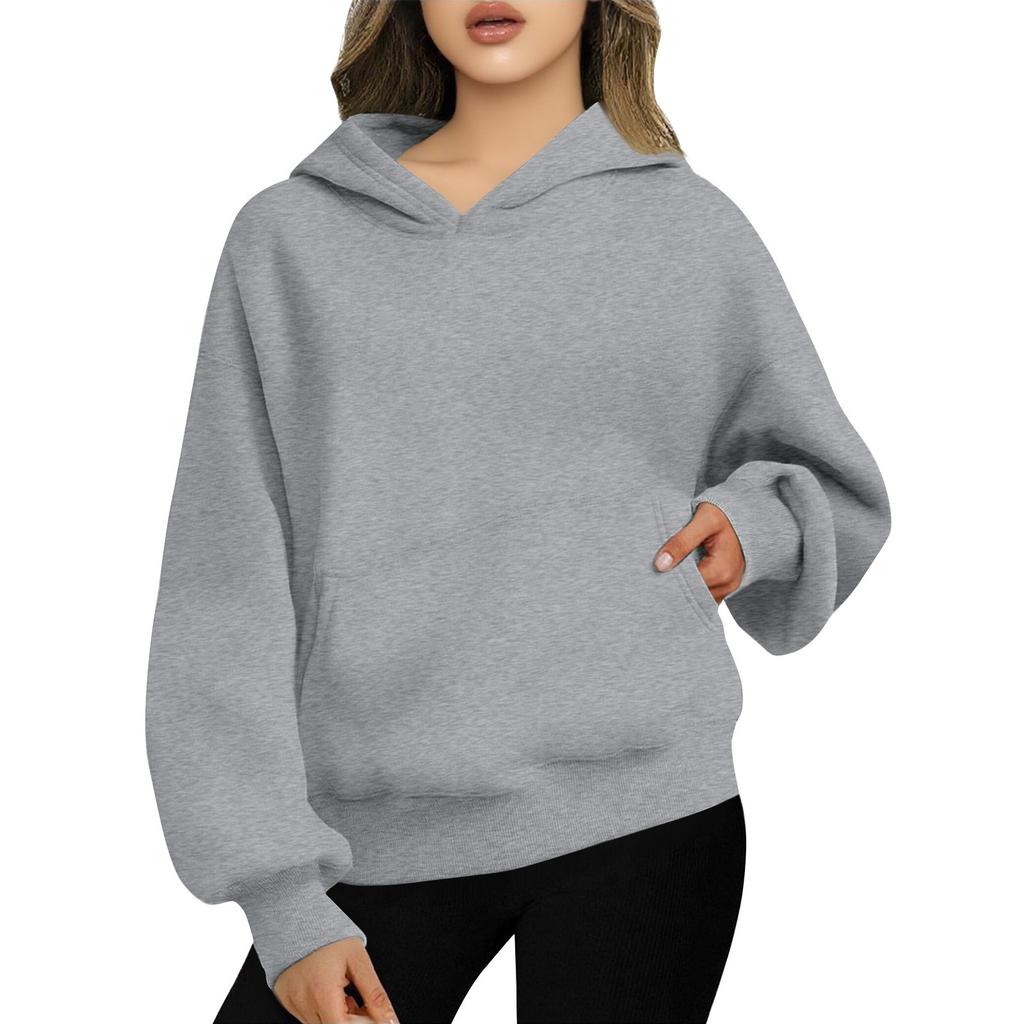 Women's Oversized Hoodies Fleece Sweatshirts Fashion  Pullovers Winter Clothing