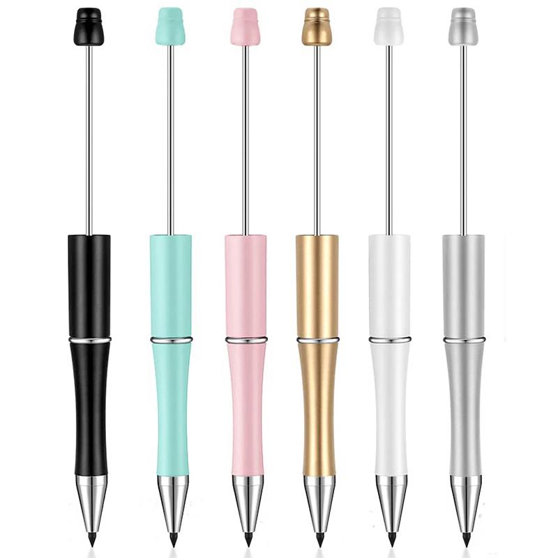 

12 шт. вечные карандаши с бусинами, карандаши без чернил, пластиковые вечные карандаши, бесконечность, многоразовые карандаши для детей