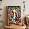 Disney Alice In Wonderland Digital Paint By Numbers Hand Painting Kit. Home Decor Gift. 75 Characters.