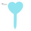 Plastic Plant Markers 100Pcs Heart Shape Tags Waterproof Gardening Labels Reusable for Pots Flower Beds Herb Gardens Identification