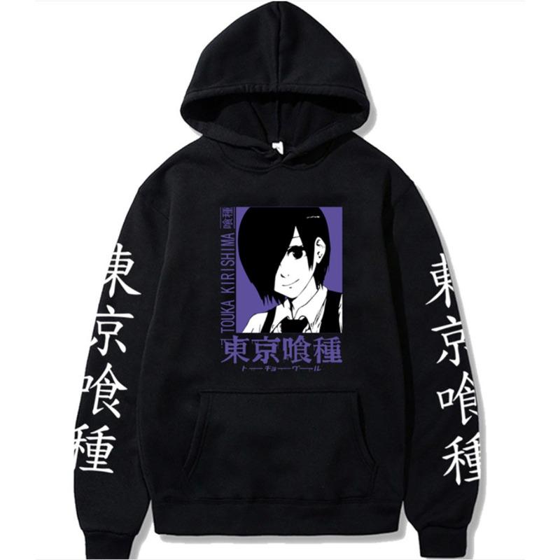

Токийский Гуль Японская Анимация Толстовки Мужская Мода Толстовки с Длинным Рукавом Женская Уличная Одежда Харадзюку Пуловеры Судадерас 3XL