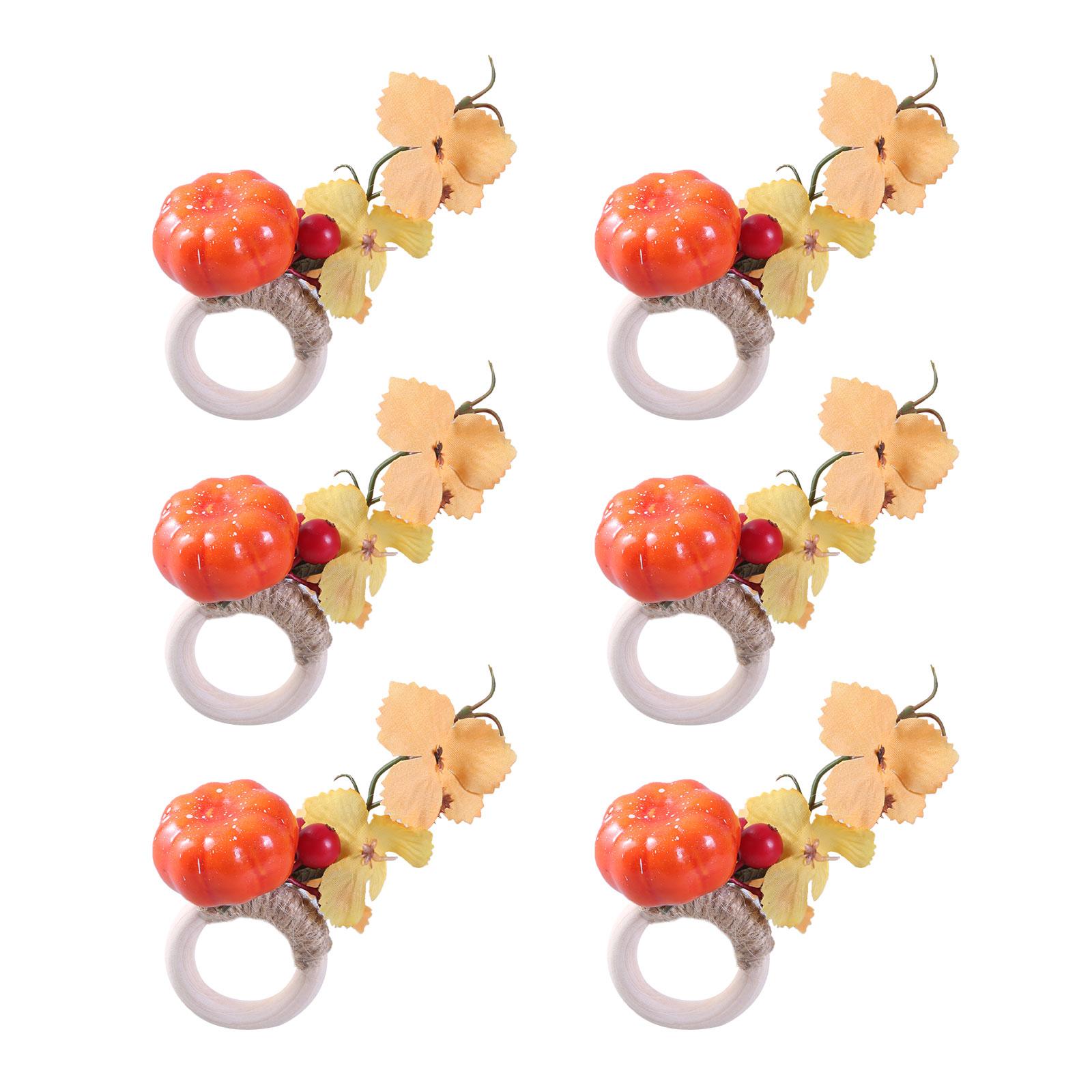 

Набор из 6 искусственных держателей для салфеток в виде растений, практичная пряжка для салфеток для украшения свадеб и вечеринок в ресторане E