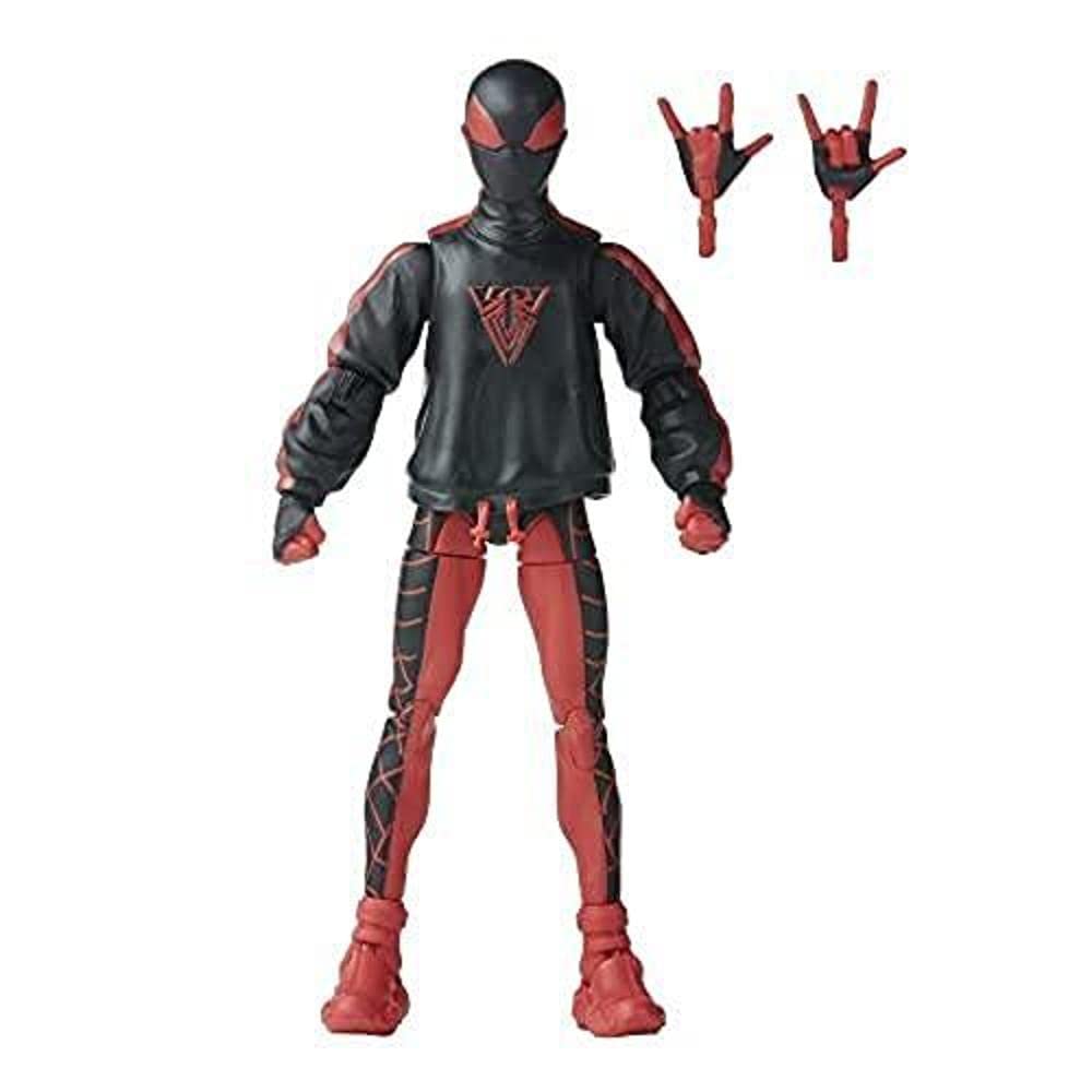 Hasbro Marvel Legends Series Miles Morales Spider-Man, Spider-Man Legends 6-inch (15cm) Action Figure with 2 Accessories, F6571, Authentic