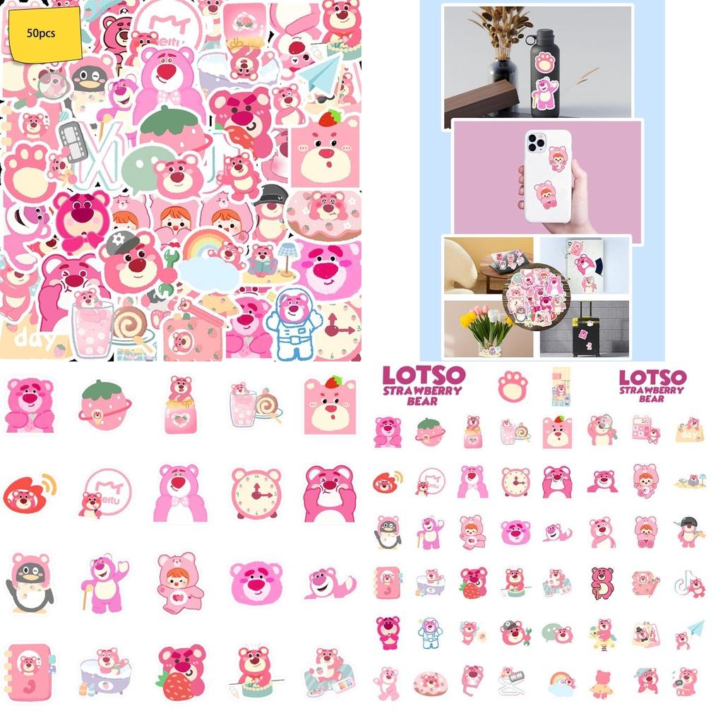 50pcs Lotso Stickers Waterproof Reusable Decor Laptop Graffiti Kid Diy Gift