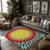 Abstract Pattern Area Rug Non Slip Floor Mat Modern Home Decor Living Room Carpet Washable Indoor Doormat Stylish Design
