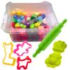 Zestaw Kreatywny Kolorowej Ciastoliny Z Akcesoriami I Foremkami - Happy Meal