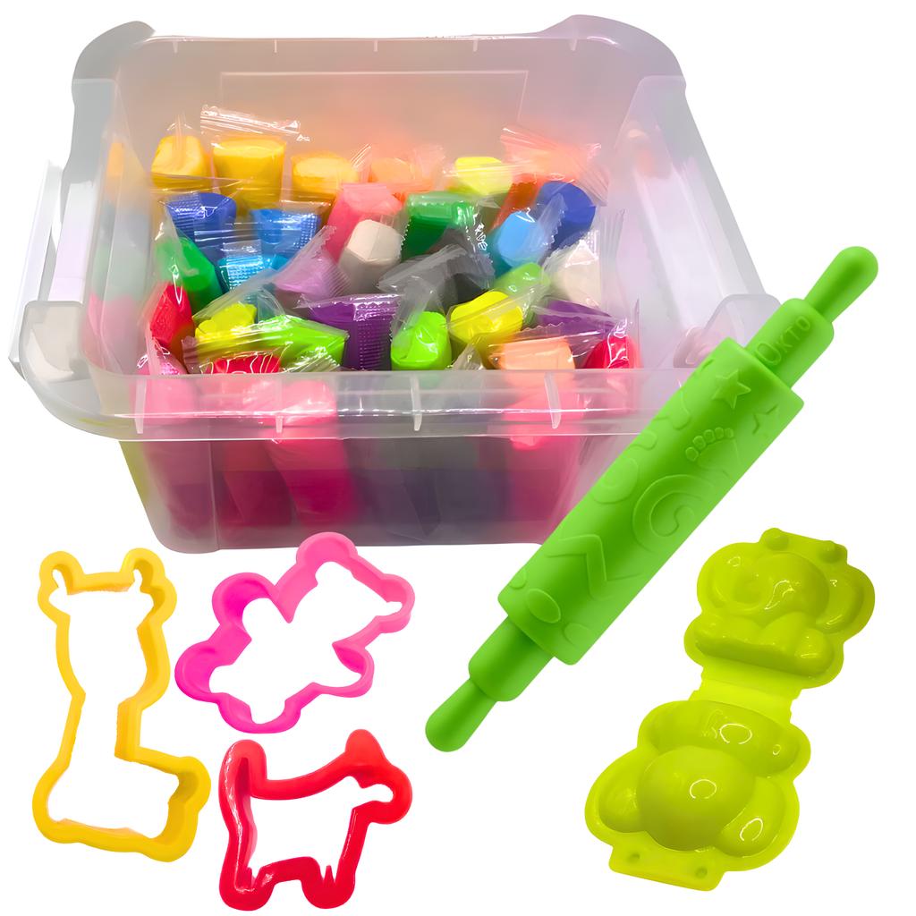 Zestaw Kreatywny Kolorowej Ciastoliny Z Akcesoriami I Foremkami - Happy Meal