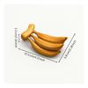 Wooden Banana Ornament Hand-Finished Wood Carving Handmade for Office