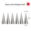 6~24pcs Croissant Maker Stainless Steel Cone / Inclined Tube Mold Household Kitchen Baking Tools DIY Dessert Cookies TMZ