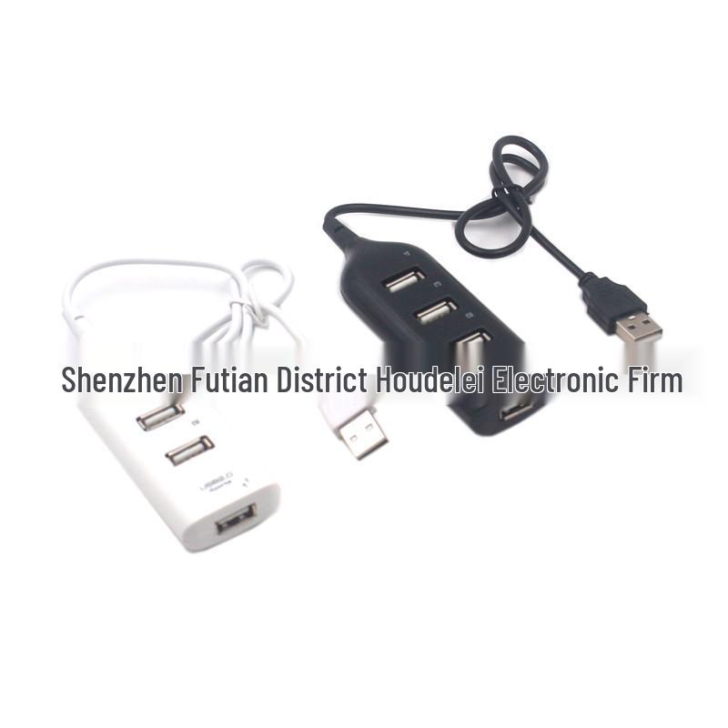 4-Port USB Hub Power Strip Multi-Interface Expander