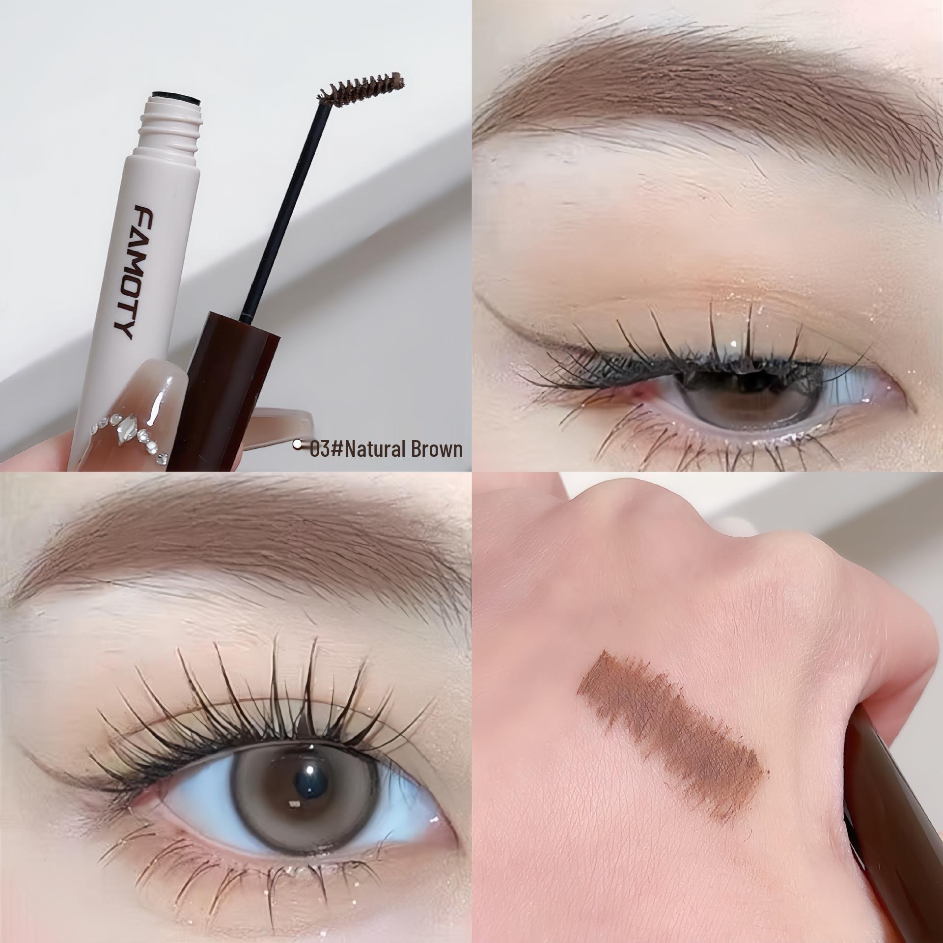 

3D Темно-коричневая водостойкая тушь для бровей - Стойкая, Не выцветает, Не размазывается, Натуральный финиш, Легко наносится. 1.5g