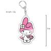 Sanrio Kuromi Pink Cat & Puppy Acrylic Keychain Anime Pendant
