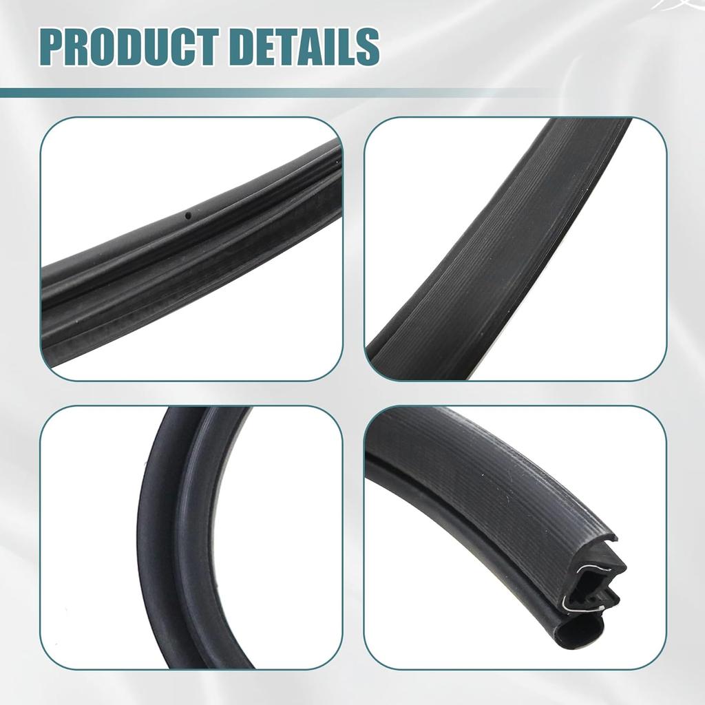 GXARTS Front Left or Right Door Body Mount Weatherstrip Rubber Seal CV6Z5820530A Compatible With Ford Focus 2012-2018 Weather Stripping Seal Strips