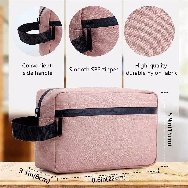 Travel And Business Travel Portable Double-layer Waterproof Toiletry Bag Makeup Bag Large Capacity Storage Bag Wholesale