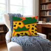 Pineappleillustration Cushion Cover Anti-Dust Mite Short Plush Pillowcase - Invisible Zipper Silky Soft Sofa Cushion Cover