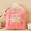 Juego de Toallas de Baño Suaves de Coral Fleece Oversize Secado Rápido Toalla de Ducha Accesorios de Baño Ideales