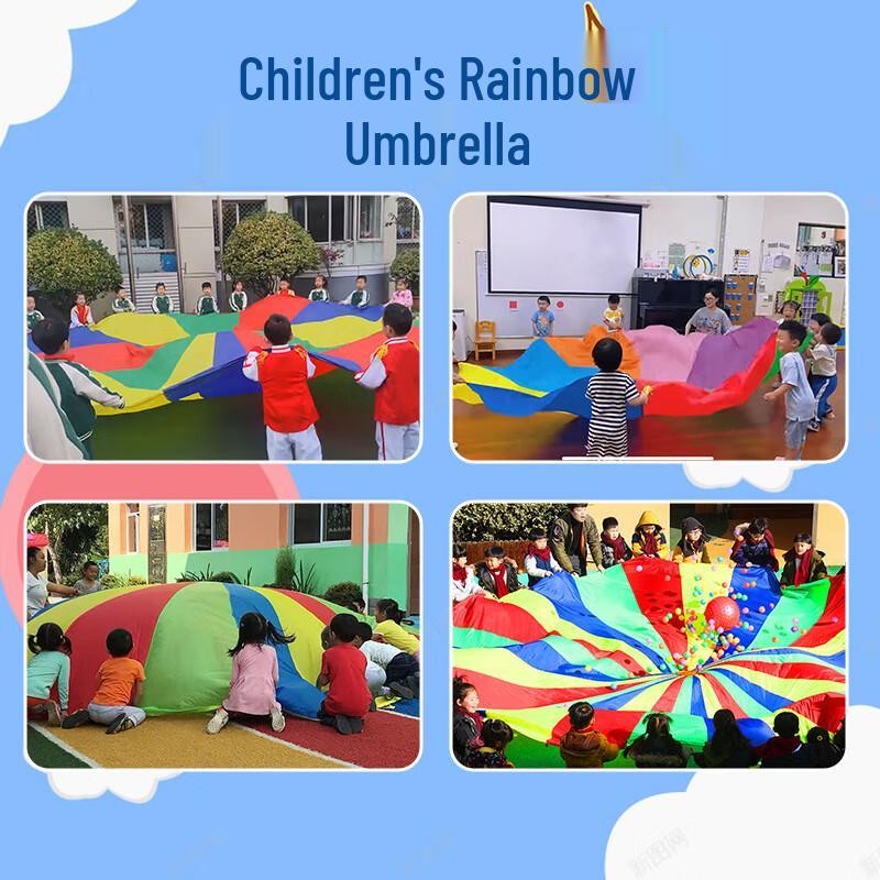 Rainbow Outdoor Play Parachute