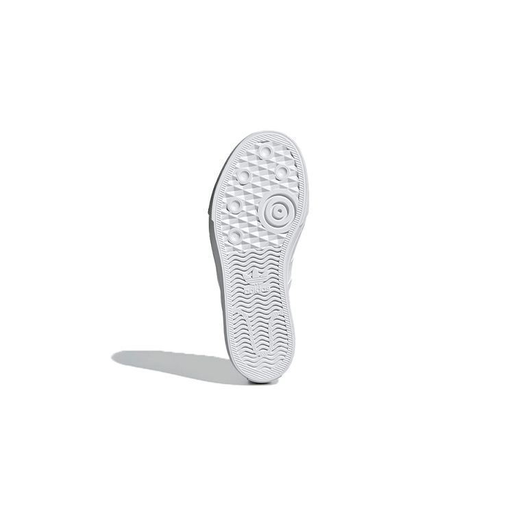 Adidas Originals Nizza C Canvas Comfortable Durable Low-Top Skate Shoes Kids Sneakers White FY3399