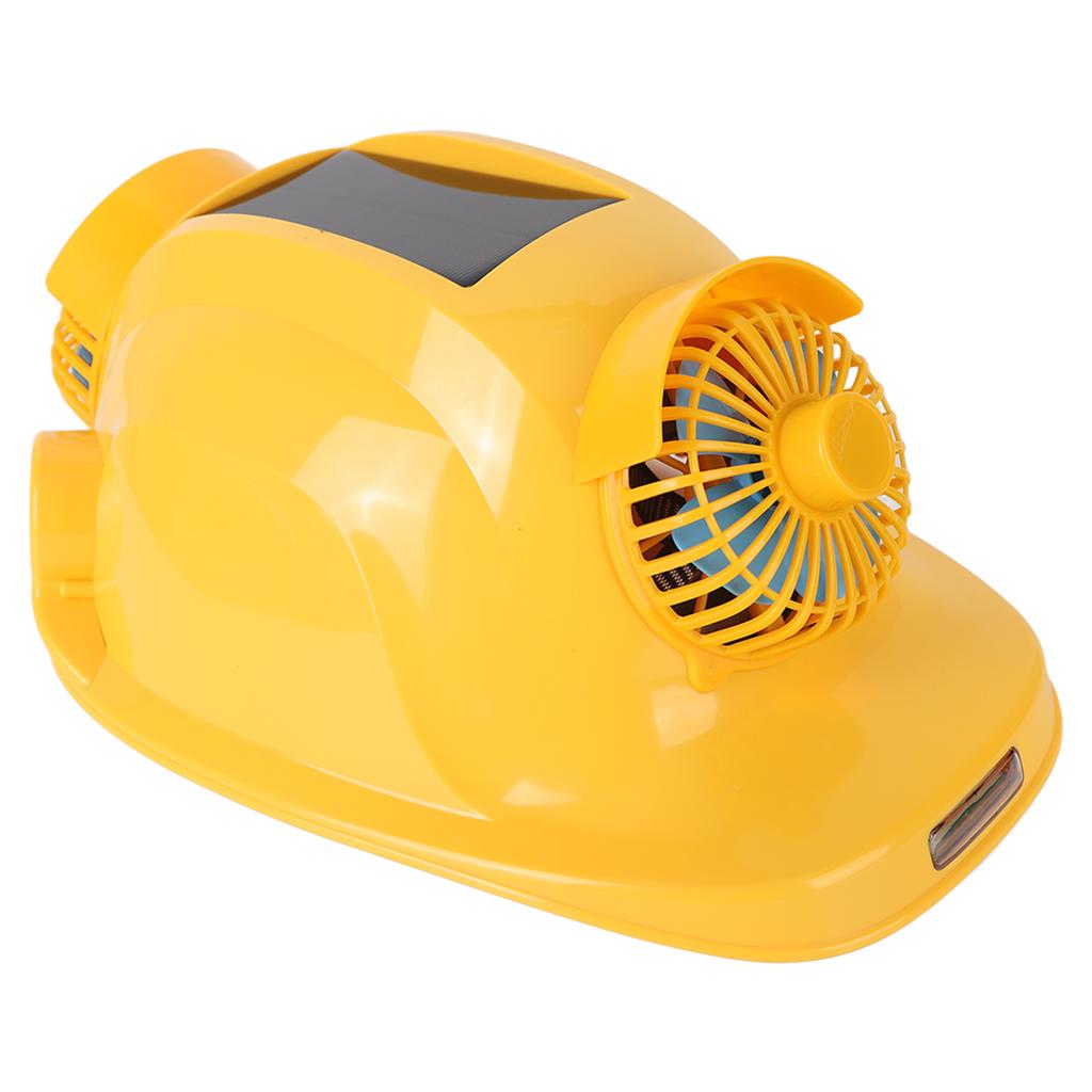 6 Fans Solar Hard Hat Rechargeable Sunscreen Cooling Working Helmet with Battery