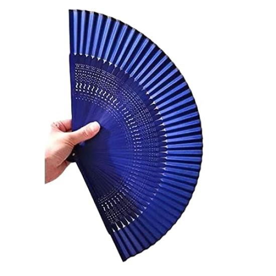 Aochiku Kyodo Plain Fan with fan bag Aochiku Blue bone bamboo 23cm