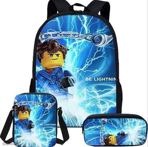 ROBLOX Blox Fruits Grund- und Sekundarschule Schultasche Kinderrucksack Rucksack mit großem Fassungsvermögen Umhängetasche Federmäppchen